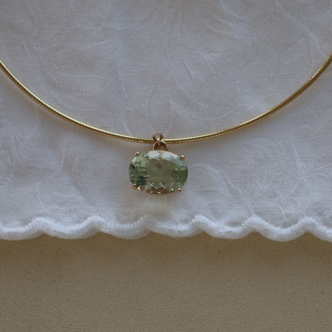 Green Amethyst Oval