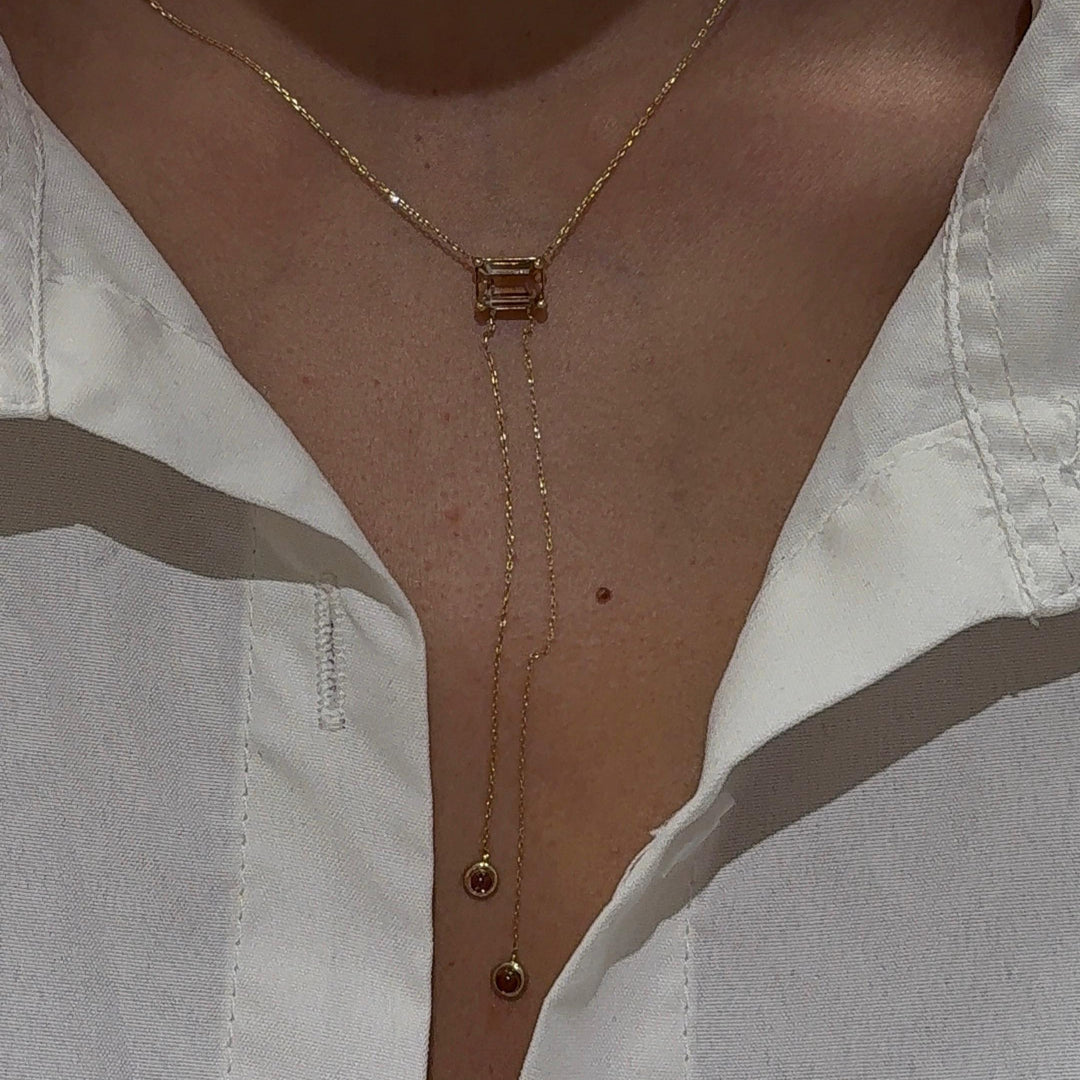 Anguria Tourmaline Lariat