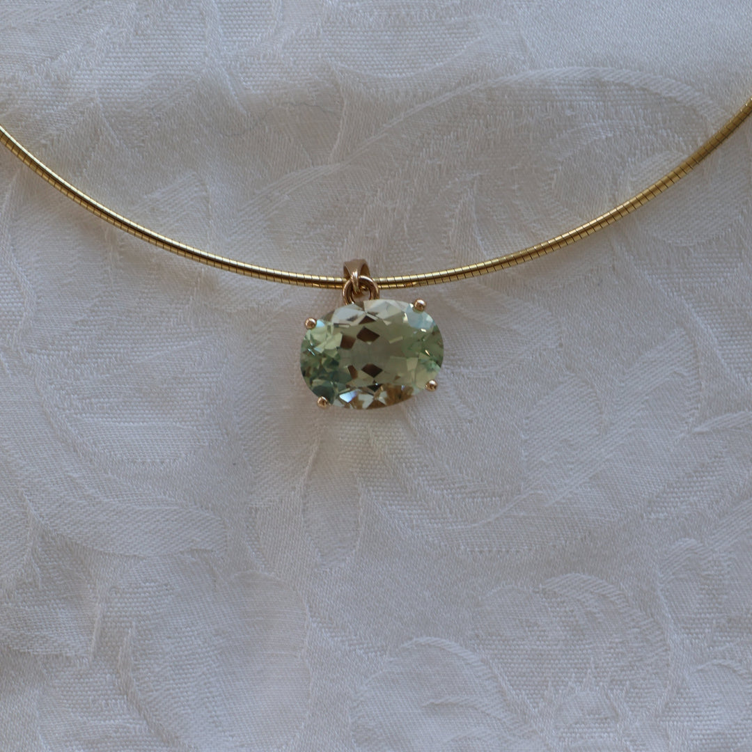 Green Amethyst Oval