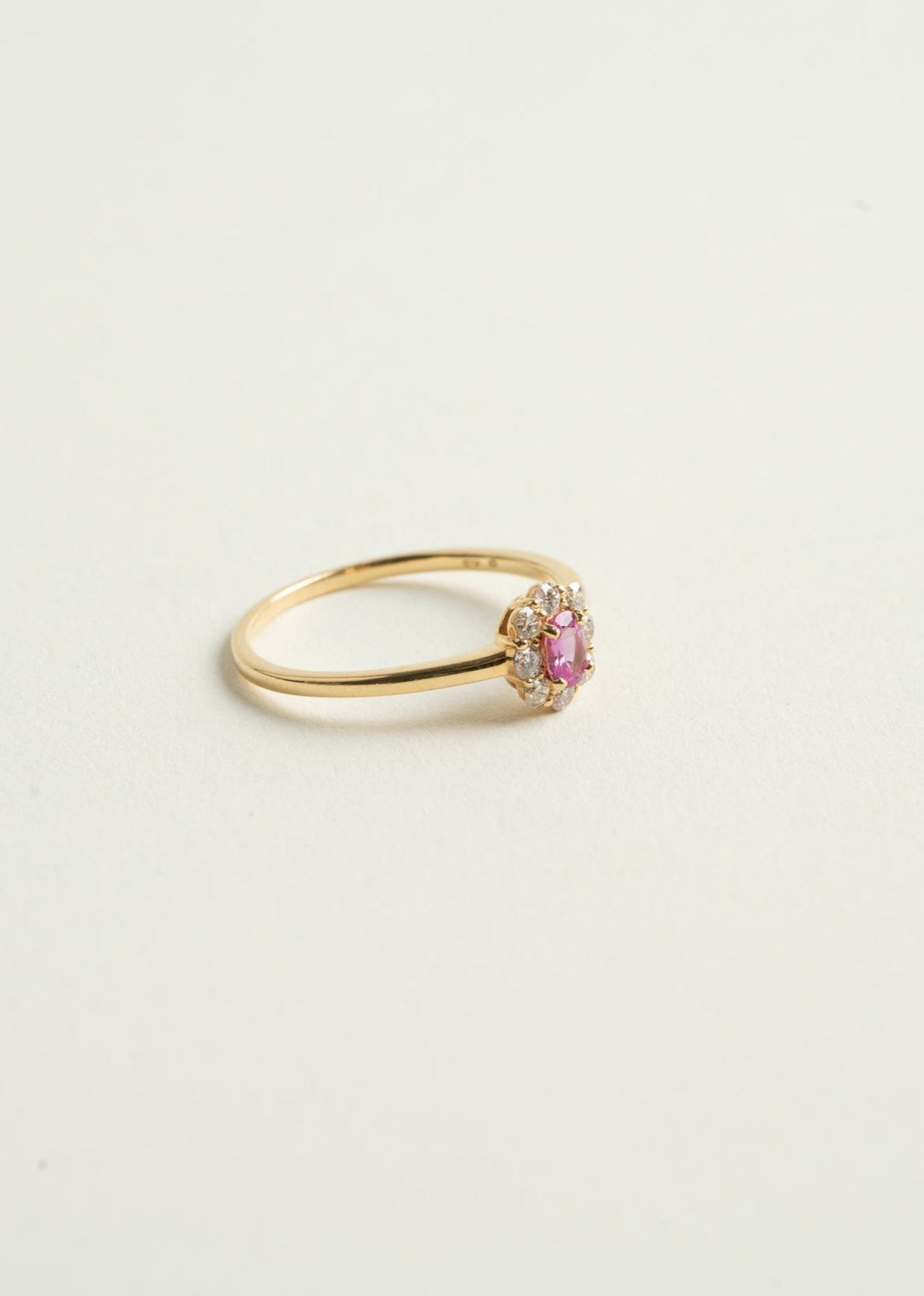 Regina Pink Sapphire Diamond Ring