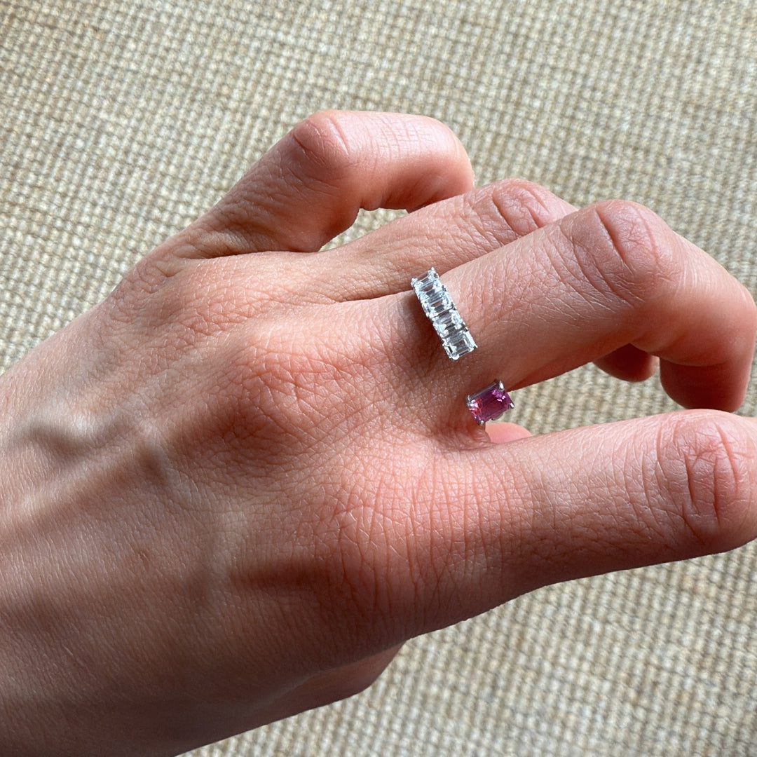 Ella Pink Sapphire & Diamond Ring