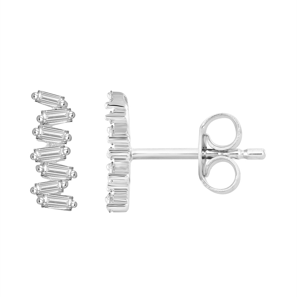Crazy Baguette Diamond Studs