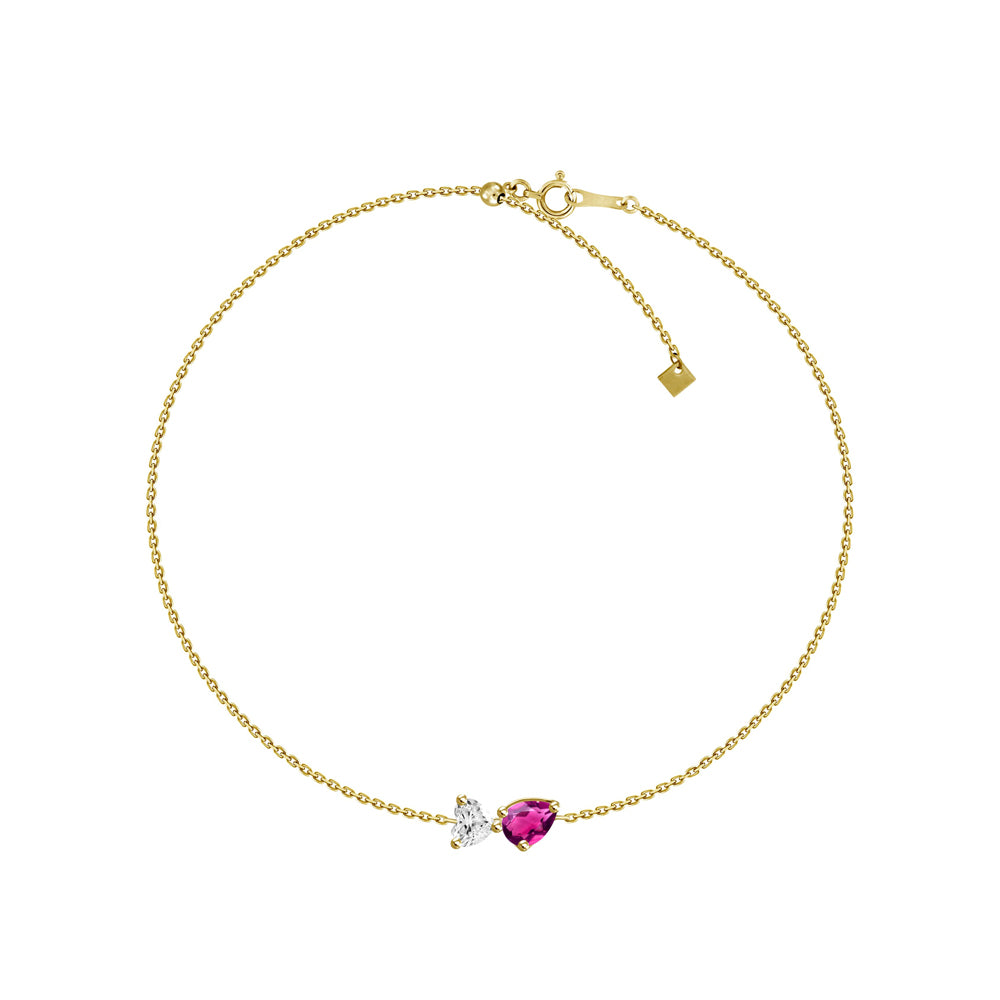 Toi Et Moi Ruby Diamond Bracelet