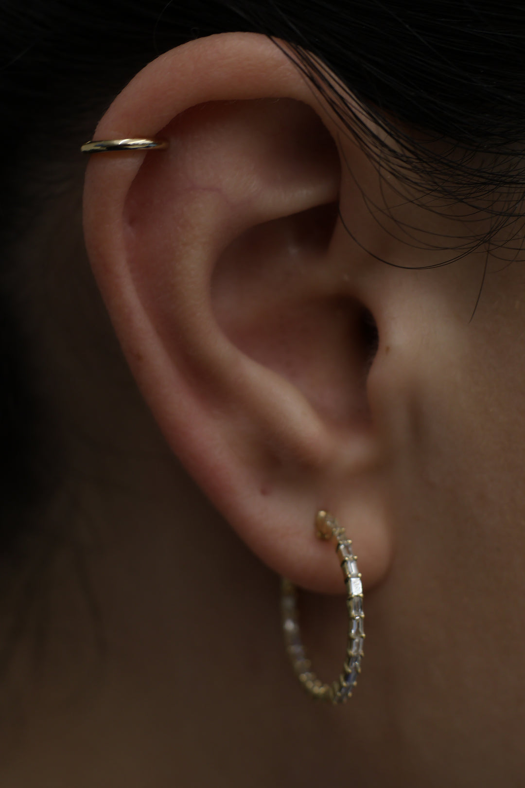 Specchio Diamond Hoops