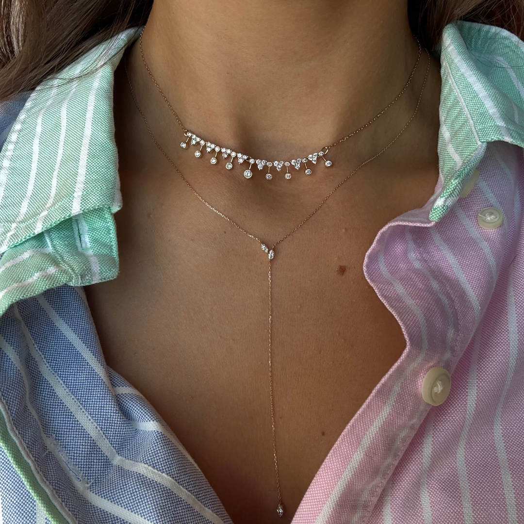 Marquise Tres Diamond Lariat