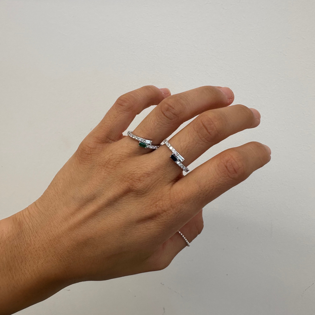 Tori Blue Sapphire & Diamond Ring