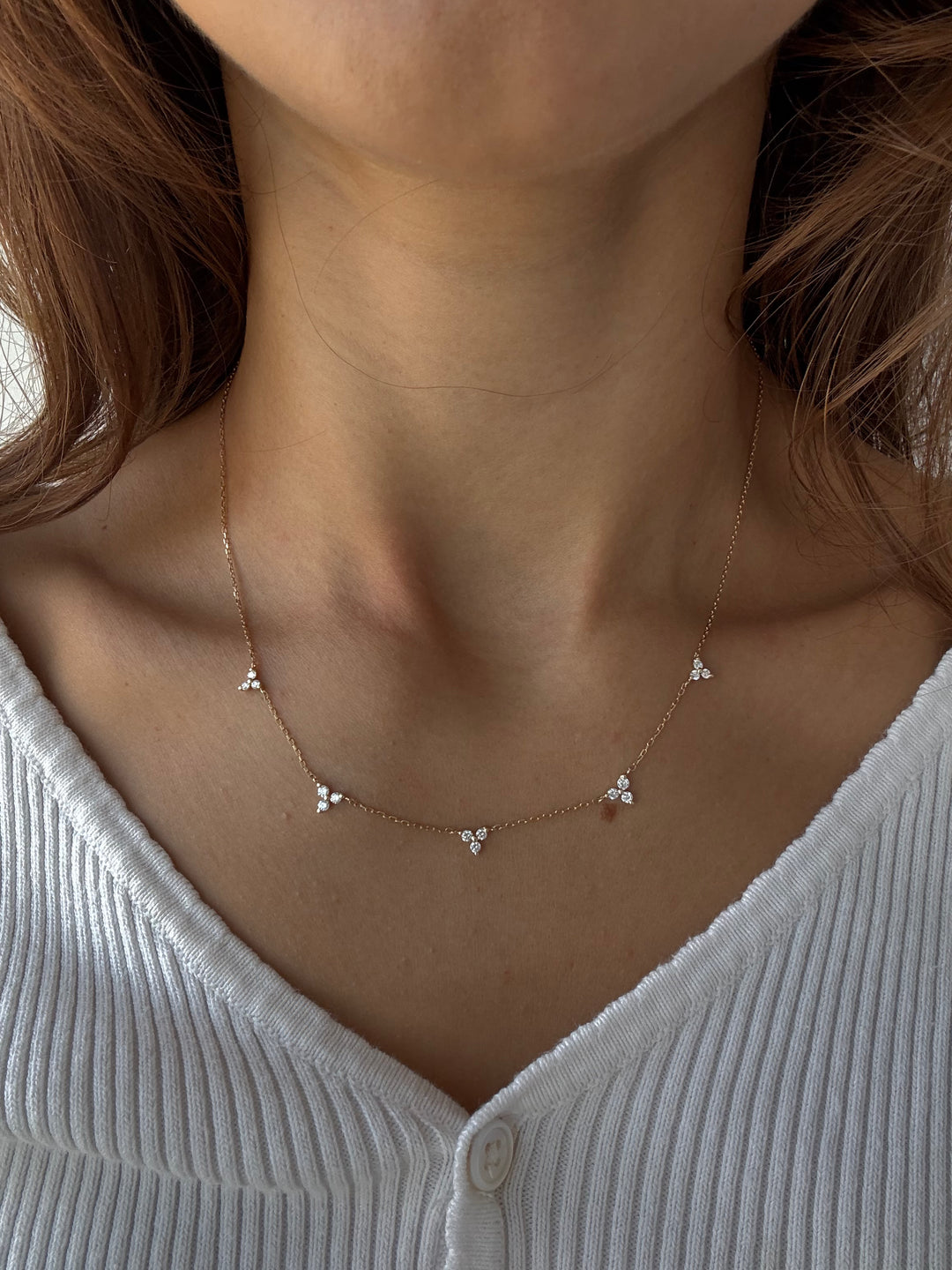Tres Diamond Necklace