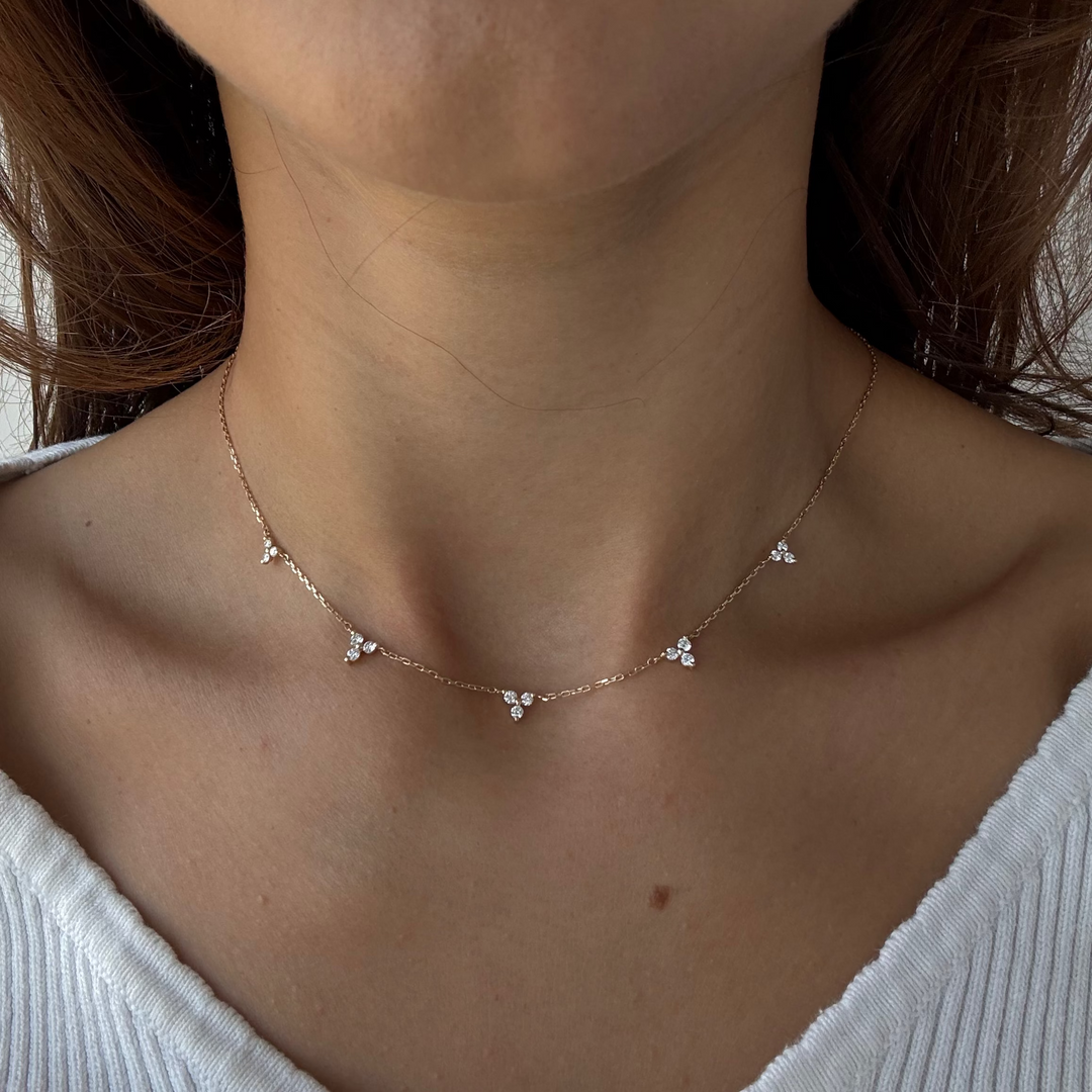 Tres Diamond Necklace