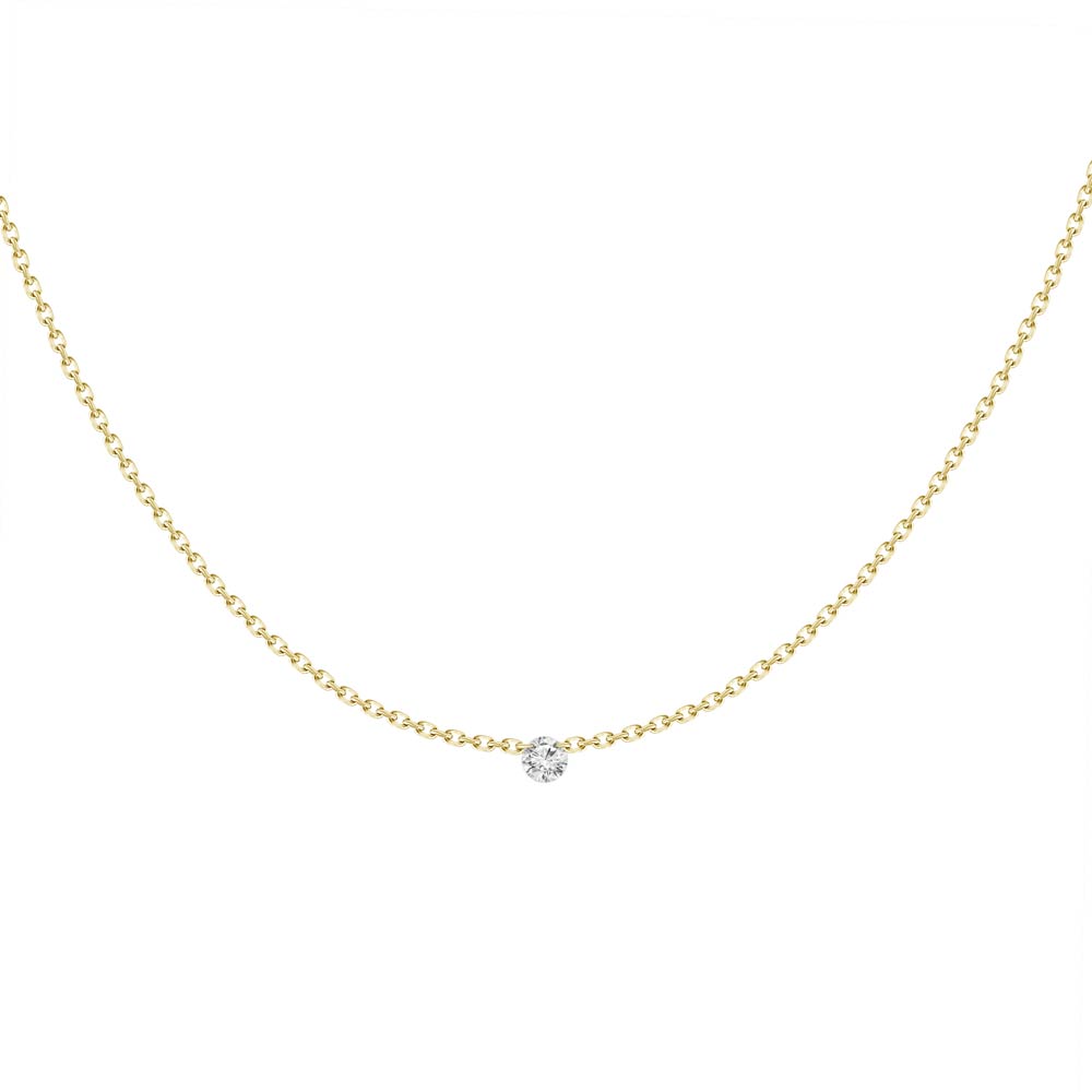 Pequeño Diamond Drilled Necklace