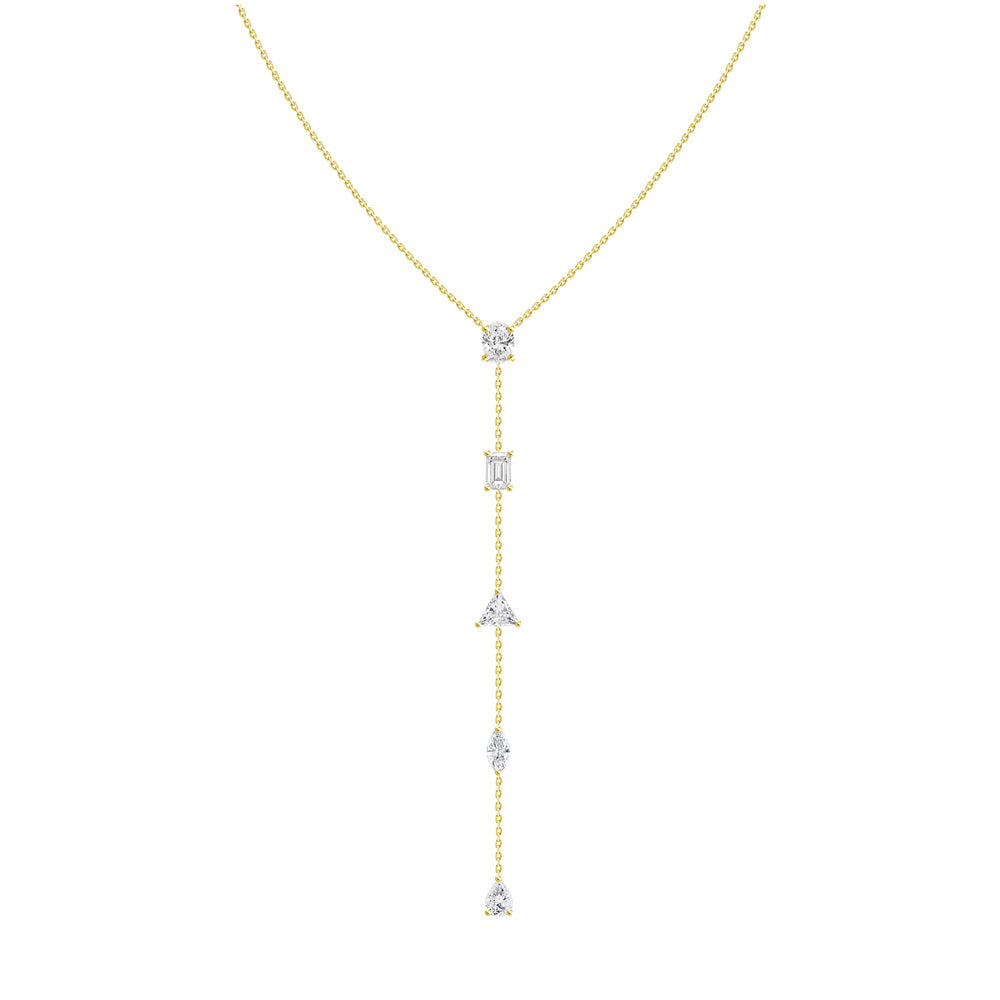 Multishape Diamond Lariat