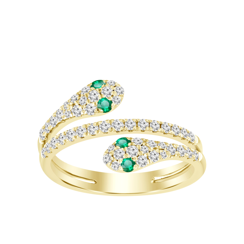 Anaconda Emerald Ring