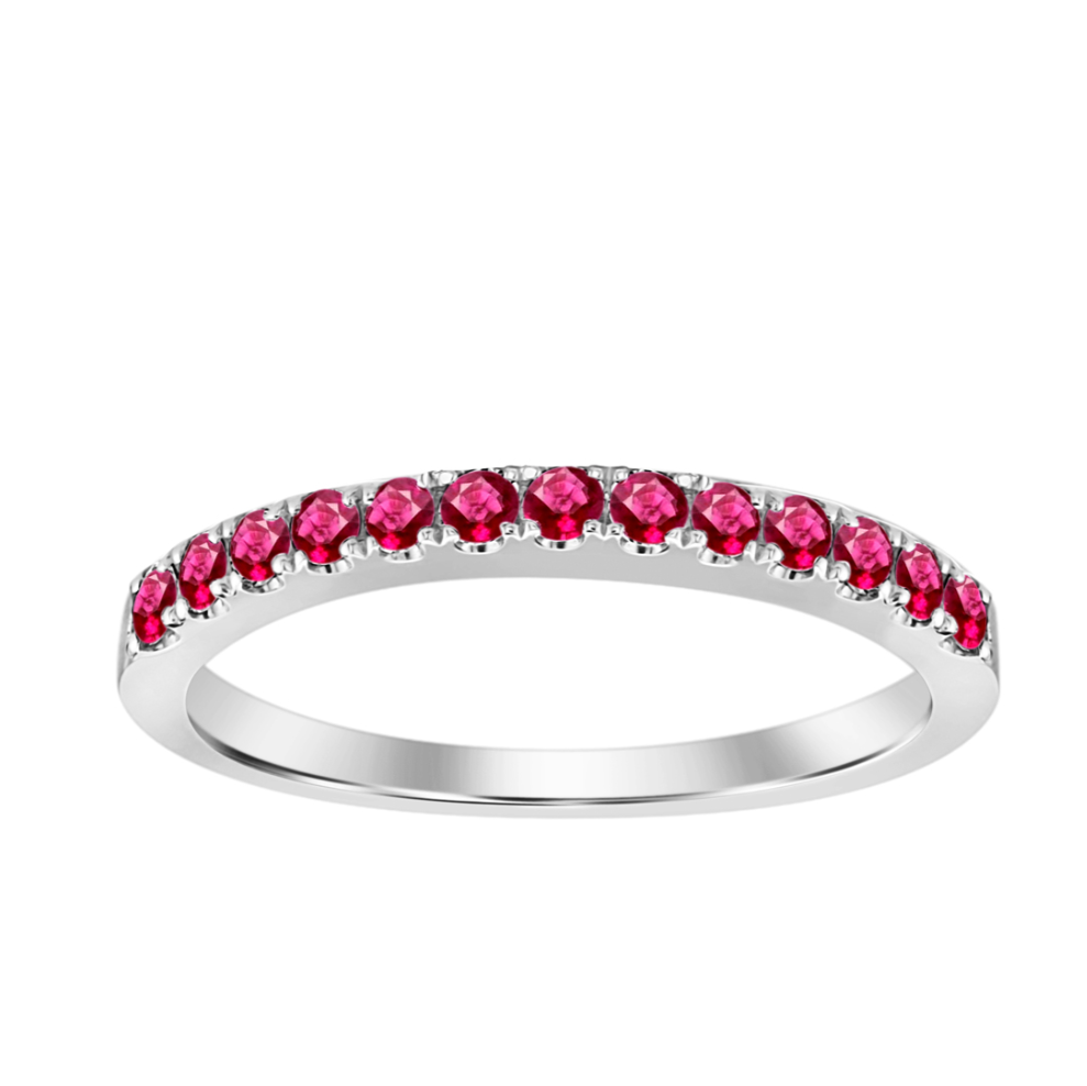 Ruby Half Eternity Band