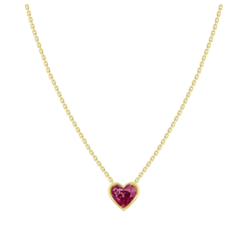 Ruby Heart Necklace