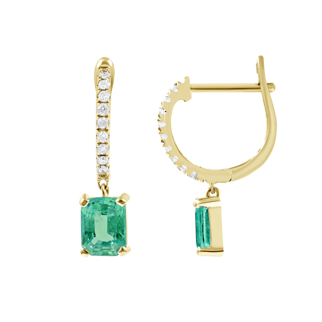 Hanging Emerald Huggies