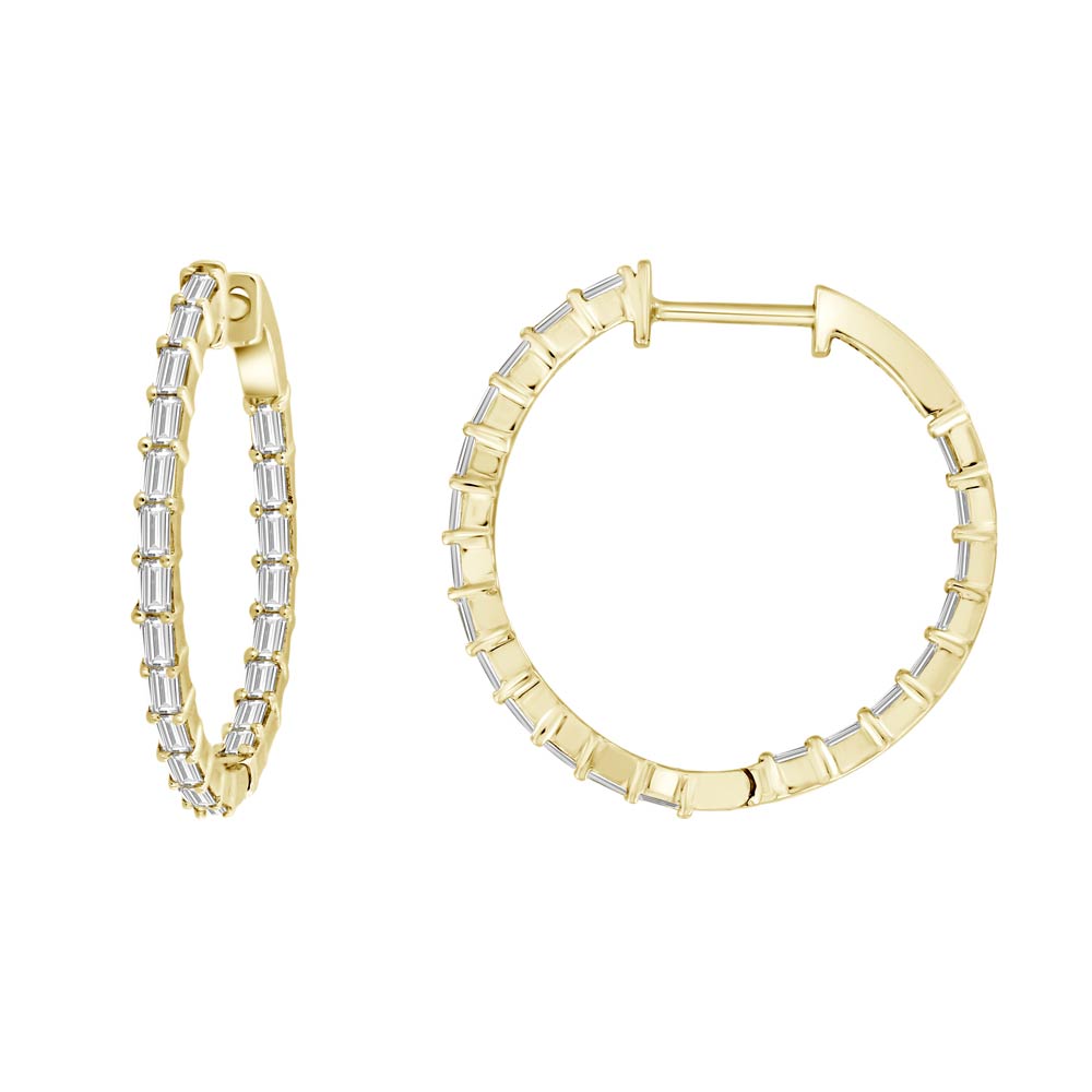 Specchio Diamond Hoops