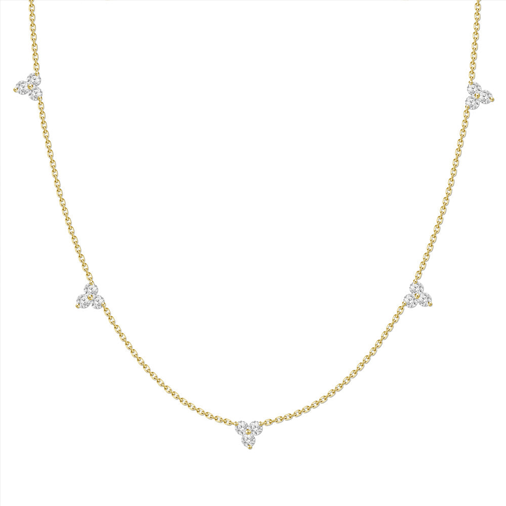 Tres Diamond Necklace