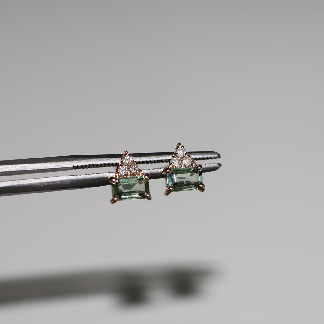 Casita Green Sapphire Studs