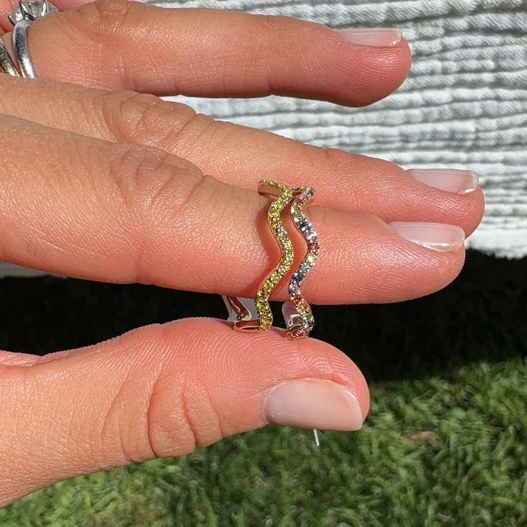 Wavy Yellow Diamond Band