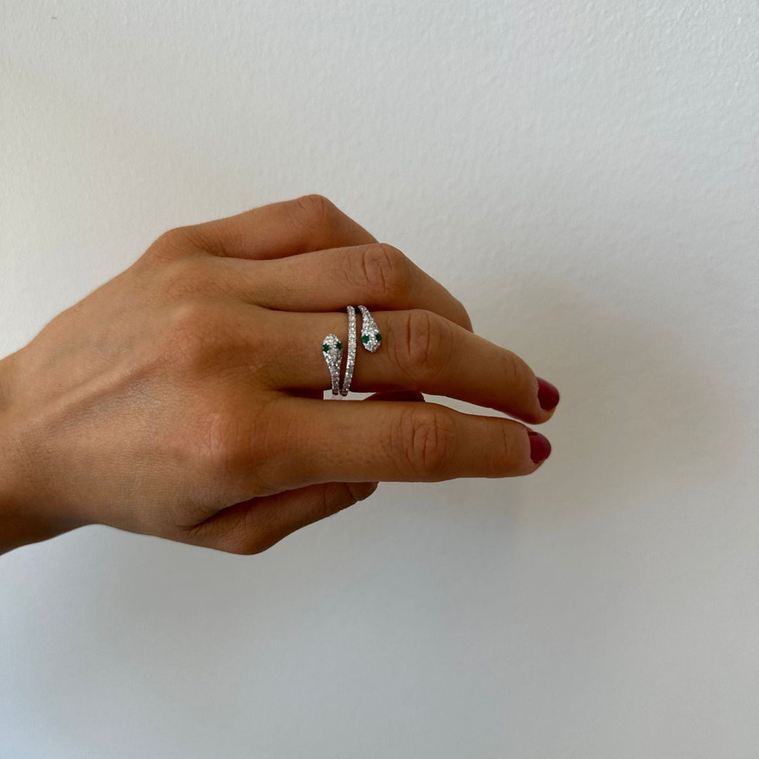 Anaconda Emerald Ring