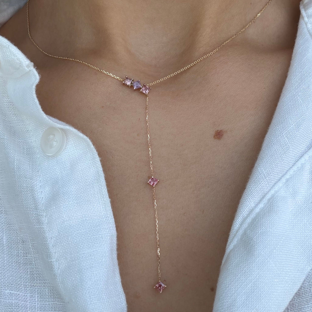 Glitter in the air pink sapphire