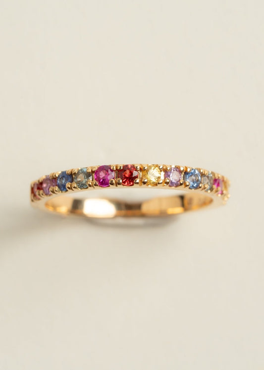 Arcobaleno Multisapphire Ring