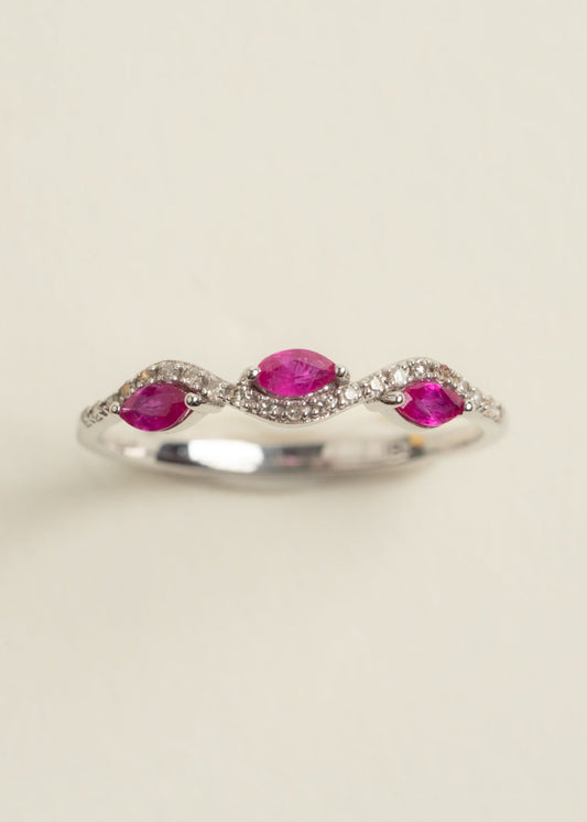 Minneli Ruby & Diamond RIng