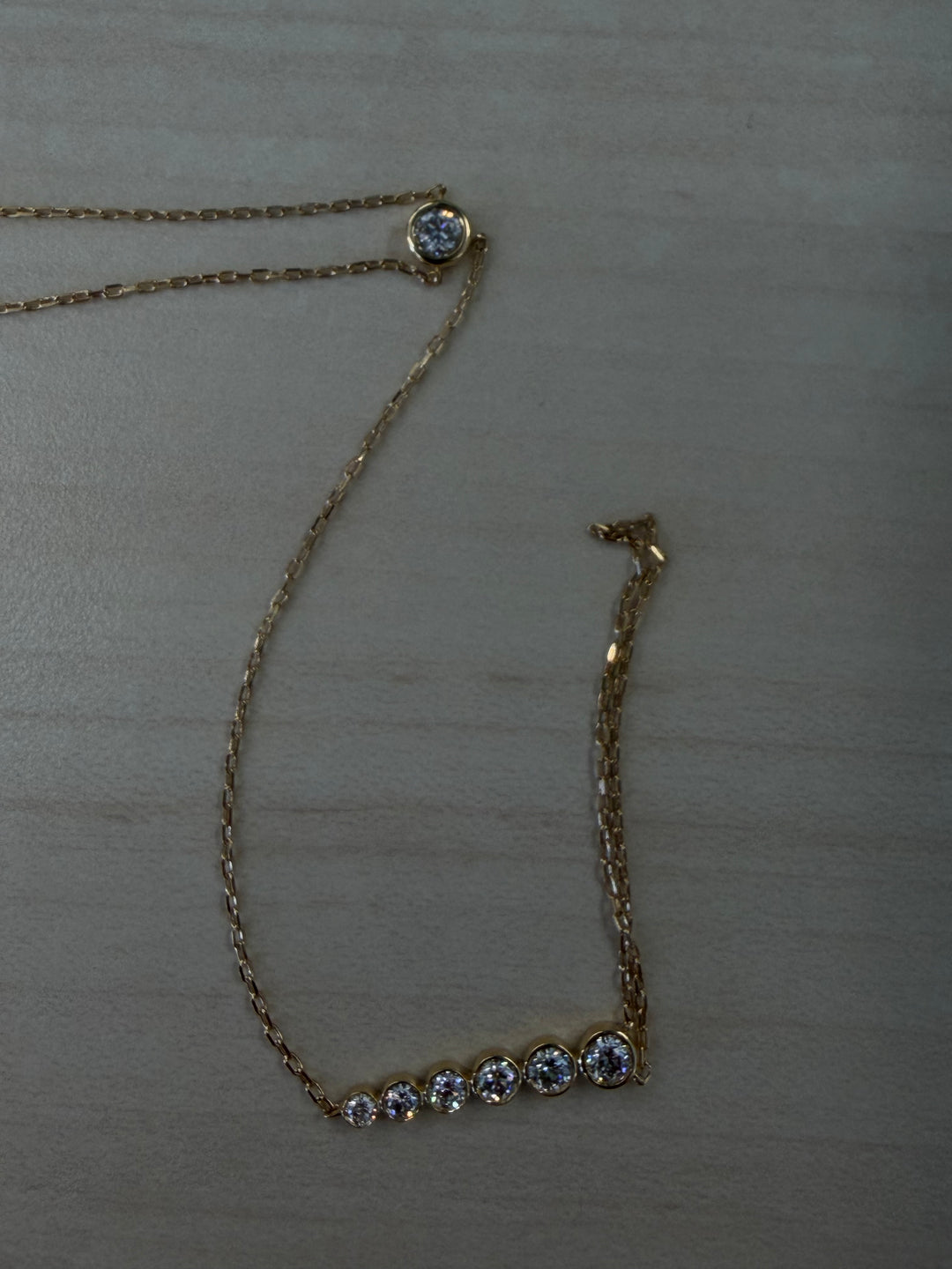 Bezel Diamond Hand Chain