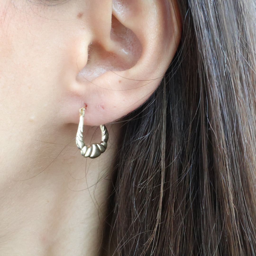 Gold Vintage Hoops