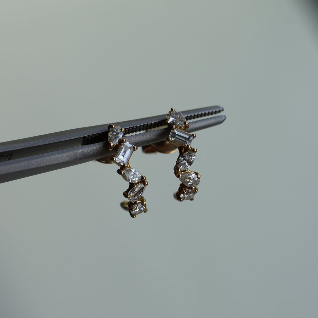 Geometrical Diamond Studs