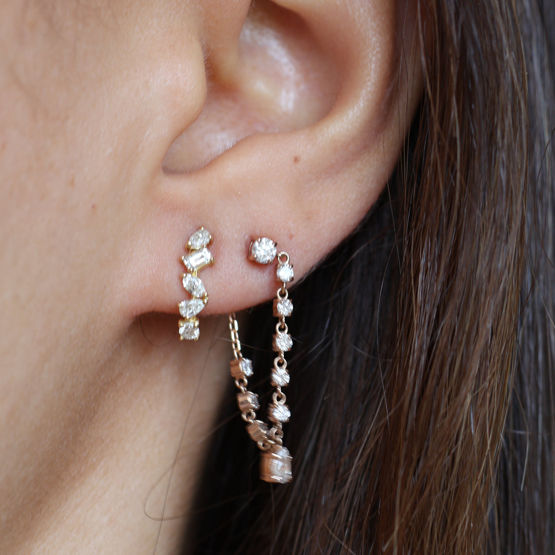 Geometrical Diamond Studs