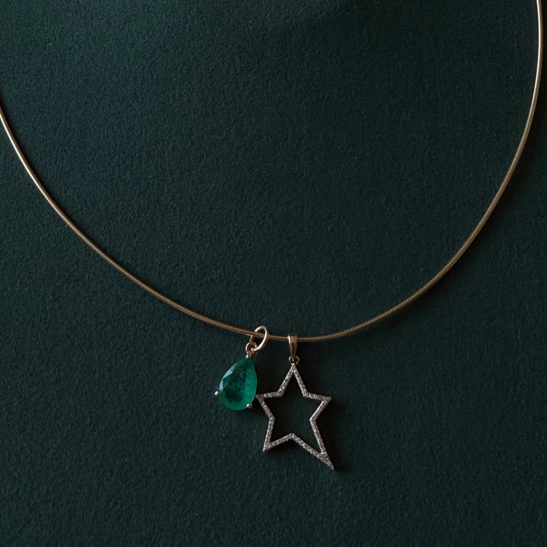 She's So Lucky Diamond Charm