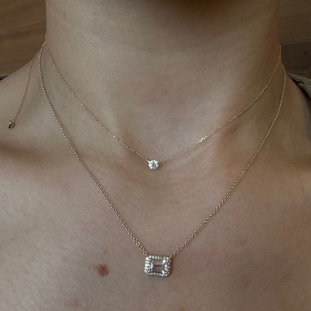 Floating Diamond .10ct.