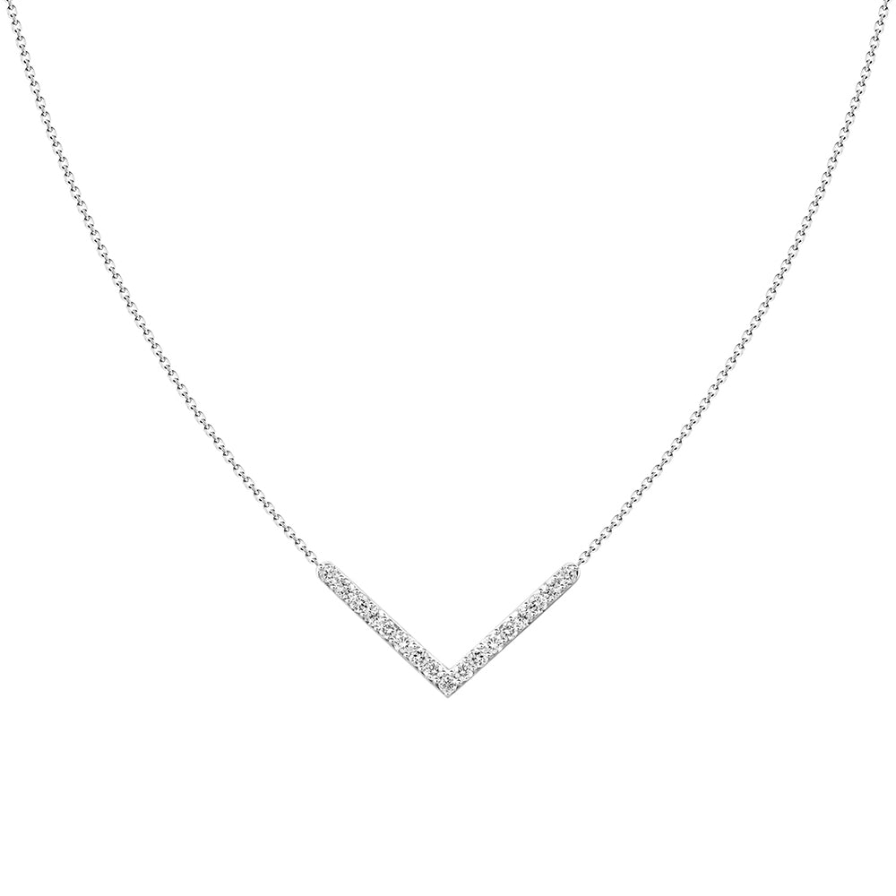 V Diamond Necklace