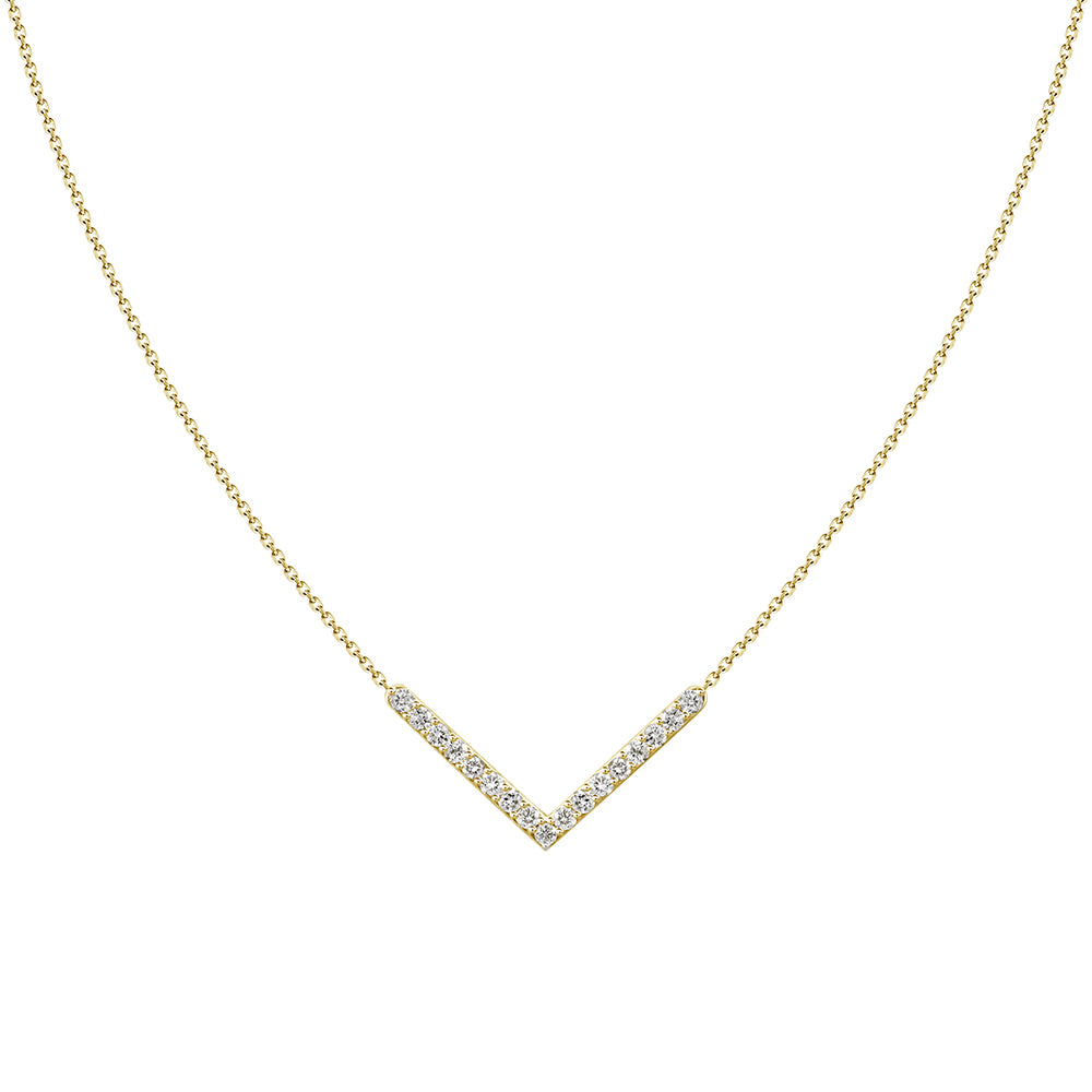 V Diamond Necklace