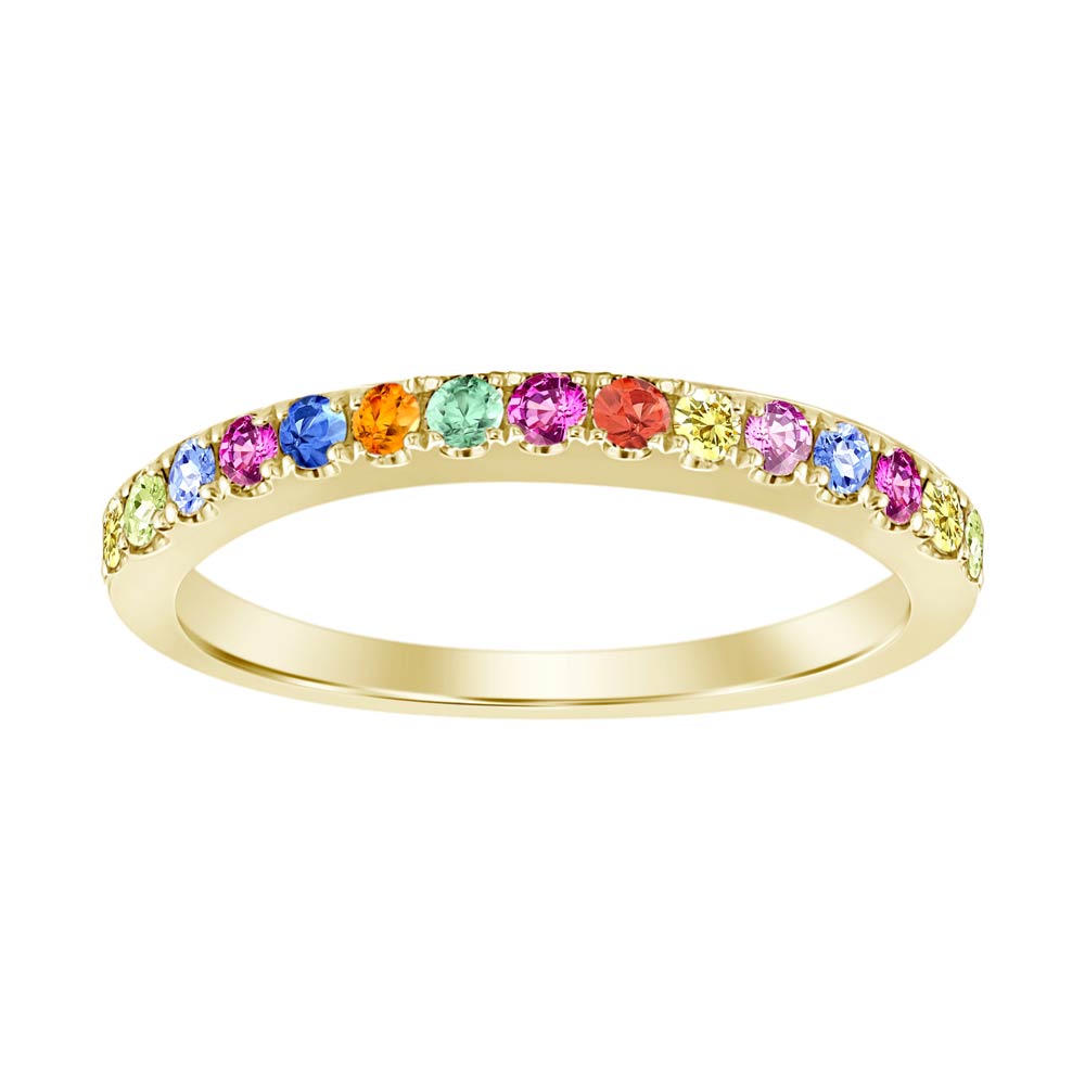 Arcobaleno Multisapphire Ring