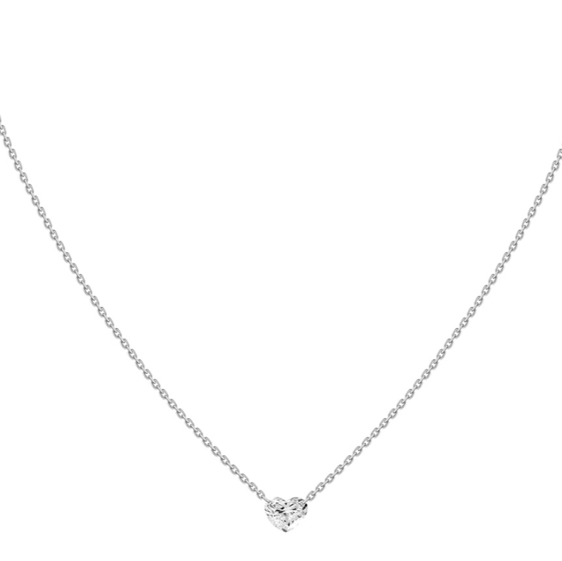 Drop Heart Necklace