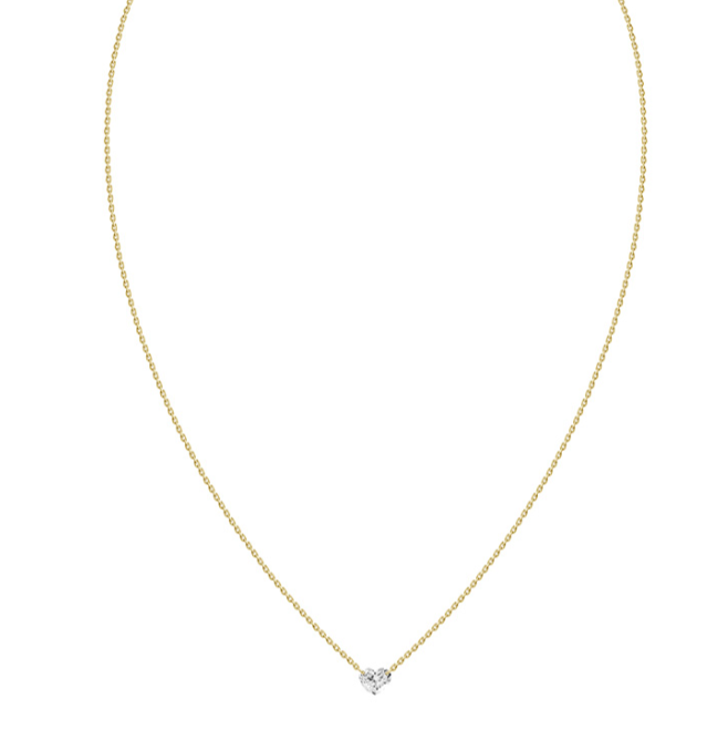 Drop Heart Necklace
