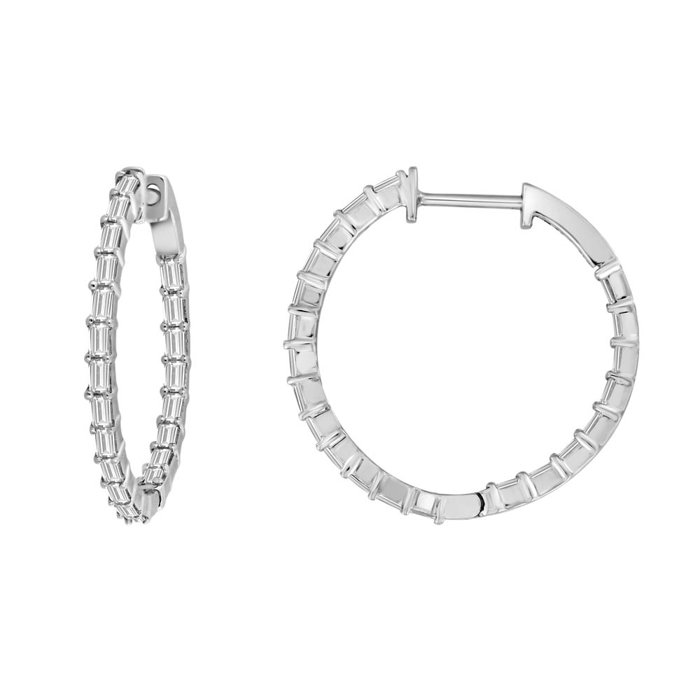 Specchio Diamond Hoops
