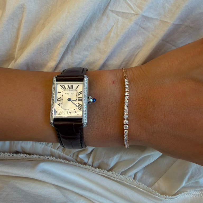 Half Chain Tennis Bracelet