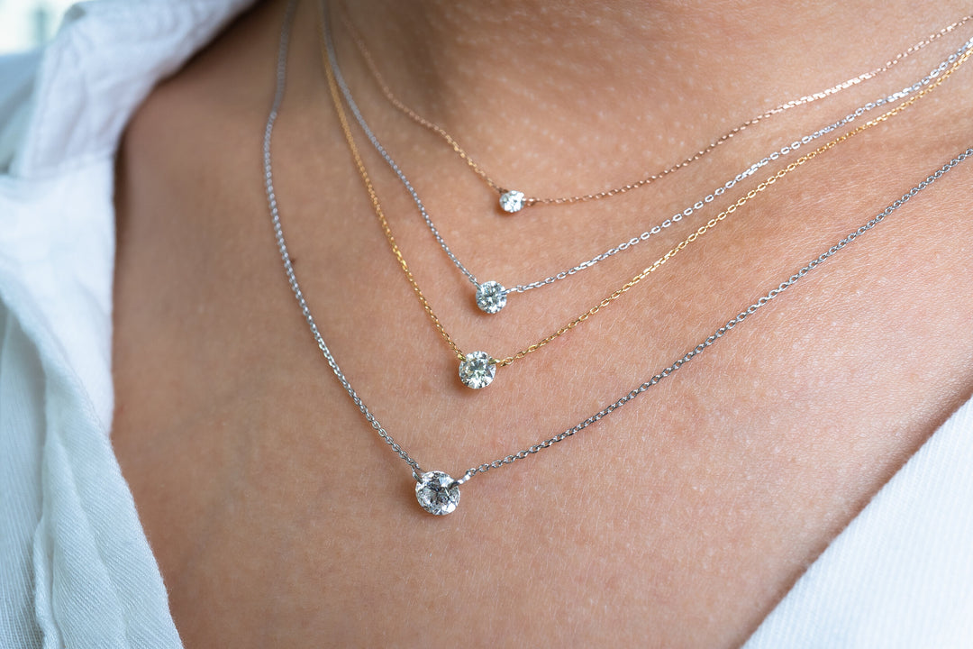 Floating Diamond .50cts.